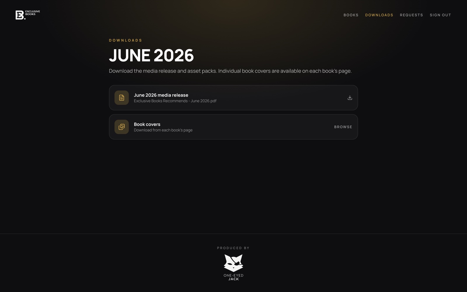 The downloads page